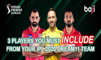 3 players you must include in your IPL 2020 Dream11 team for Kings XI Punjab vs Chennai Super Kings (CSK)