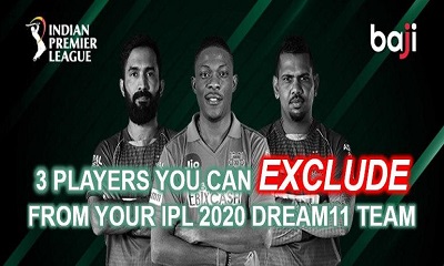 3 players you can exclude from your IPL 2020 Dream11 team for Kings XI Punjab (KXIP) vs Kolkata Knight Riders (KKR)