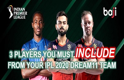 3 players you must include in your IPL 2020 Dream11 team for Rajasthan Royals (RR) vs Royal Challengers Bangalore (RCB)