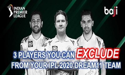 3 players you can exclude from your IPL 2020 Dream11 team for Chennai Super Kings (CSK) vs Kings XI Punjab (KXIP)