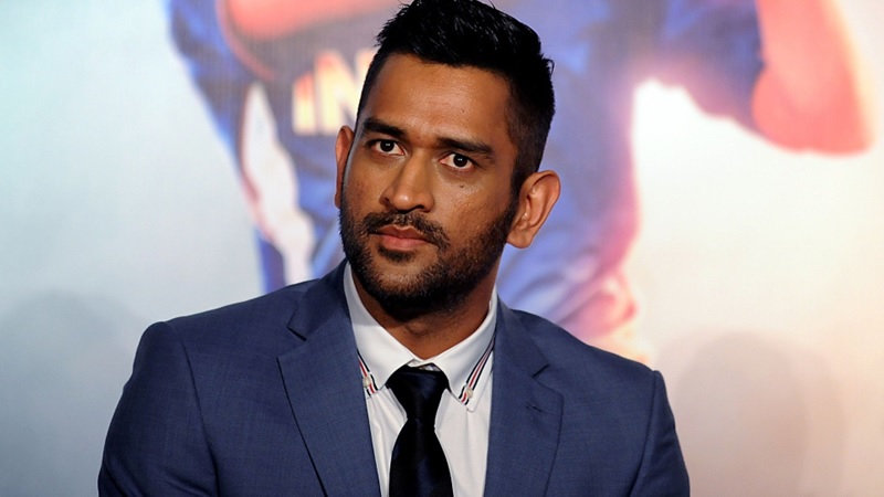 Dhoni is an Indian professional cricketer, who plays as a wicket-keeper-batsman.