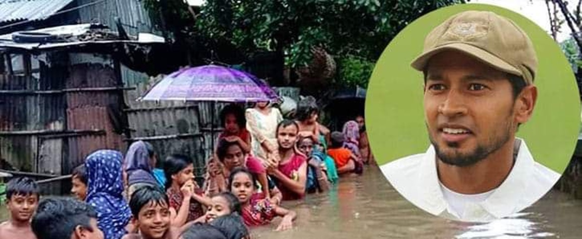 Mushfiqur paid one month's salary to the flood-affected people of Sylhet - ft