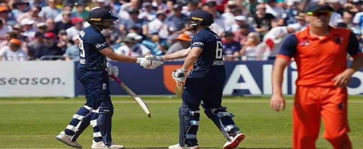 England set a new world record for the highest runs in ODI cricket.