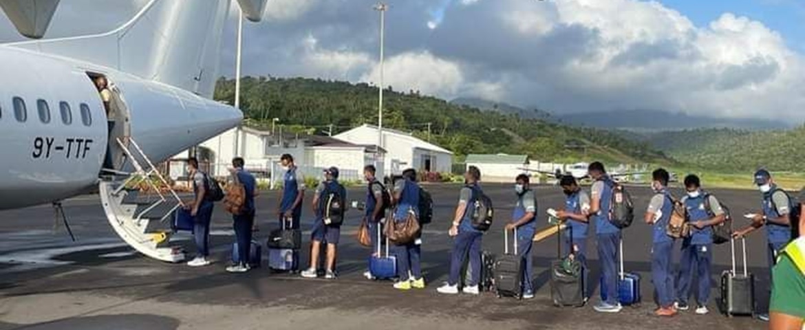 The Bangladesh team flew from Dominica to Guyana by air - ft