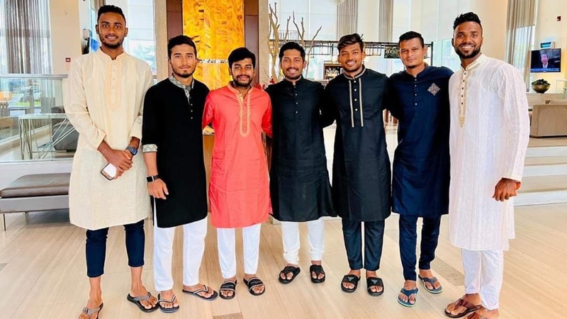 The cricketers send Eid greetings after celebrating Eid in West Indies
