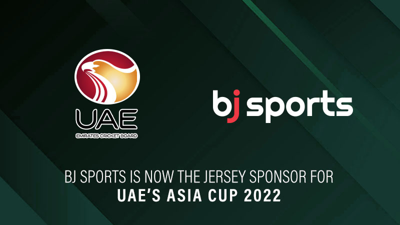 BJ sports is the official jersey sponsor for UAE’s Asia Cup 2022