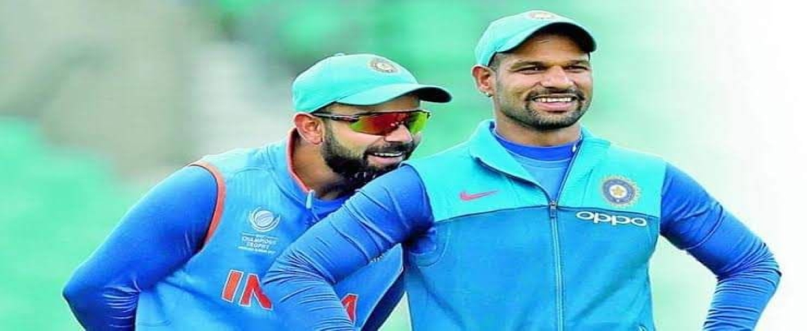 This time, Dhawan stood by Kohli's side 