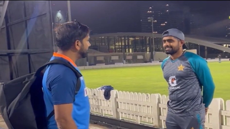 India - Pakistan high voltage match today, Rohit Sharma-Babar Azam face-to-face before the match?