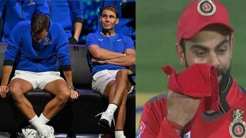 Kohli cries in Roger Federer's farewell