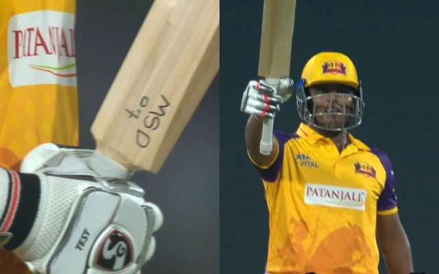WPL 2023: UP Warriorz's Kiran Navgire uses bat with 'MSD 07' written on it, picture goes viral