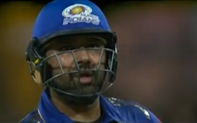 MI vs RCB: Visuals of Rohit Sharma's reaction after dubious DRS call grab attention