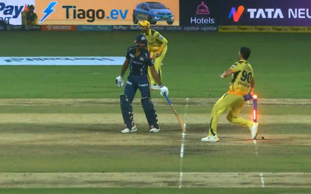 GT vs CSK: Deepak Chahar attempts to mankad Vijay Shankar in Qualifier 1 as CSK find themselves in command