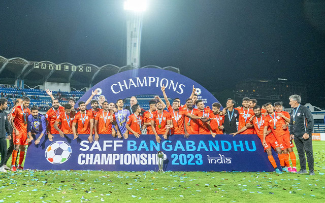 'You have made us proud' - Cricket fraternity lauds Indian football team for remarkable SAFF Championship victory
