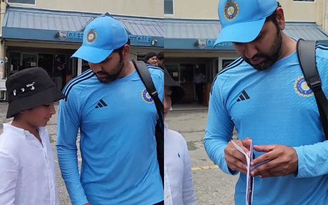 'It's Between You and Me' - Rohit Sharma shares heartwarming moment with young fan in Trinidad ahead of second Test