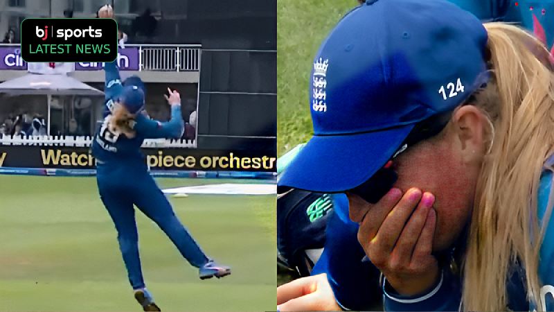 Women's Ashes 2023: Sophie Ecclestone's one-handed stunner ends Phoebe Litchfield's innings in first ODI