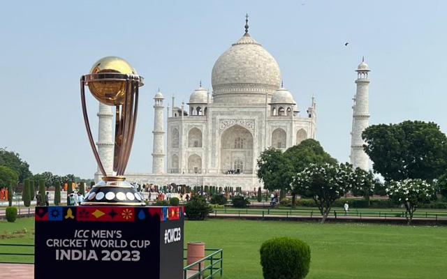 ICC World Cup 2023 Trophy tour reaches iconic Taj Mahal in India