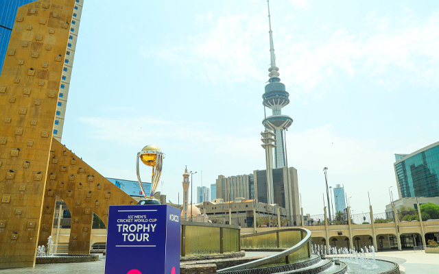 ﻿ ICC Men’s World Cup Trophy tour lights up Kuwait and Bahrain
