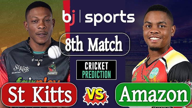 CPL 2023 | GAW vs SKNP 8th Match | Guyana Amazon Warriors vs St Kitts & Nevis Patriots Prediction