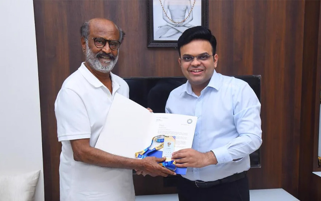 The Phenomenon beyond Cinema BCCI honours Rajnikanth with golden ticket for World Cup 2023