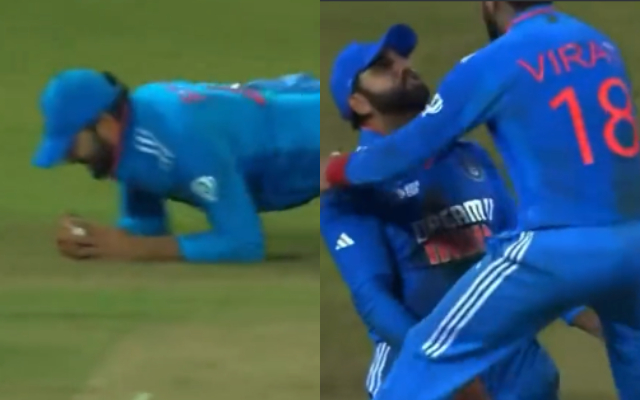 IND vs SL जडेजा की गेंद पर जैसे ही पकड़ा हिटमैन ने कैच तो मैदान पर नजर आया रोहित विराट ब्रोमांस देखें वायरल वीडियो 