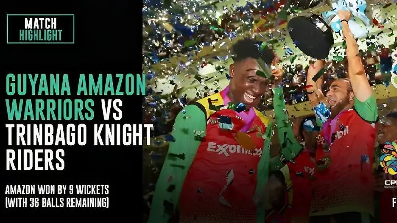 Guyana Amazon Warriors vs Trinbago Knight Riders, Final Match Highlights | Caribbean Premier League 2023