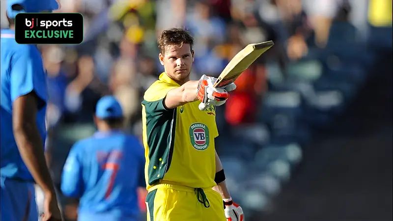 India vs Australia Top 3 highest scores by Steve Smith in ODIs