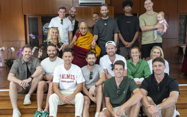 ODI World Cup 2023: New Zealand cricketers and their families meet Dalai Lama in Dharamsala
