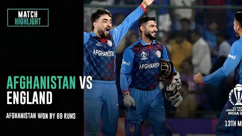 Afghanistan vs England, 13th Match Highlights | ICC Cricket World Cup 2023