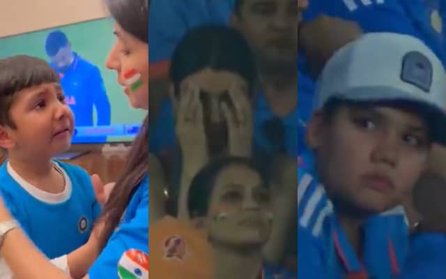 अहमदाबाद स्टेडियम में आया आंसुओं का सैलाब Team India की हार पर फूट फूटकर रोने लगे फैंस