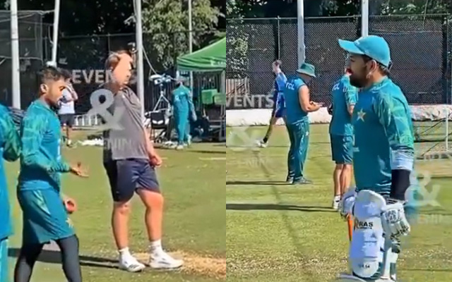 Sarfaraz and Saud involve in heated argument during practice session