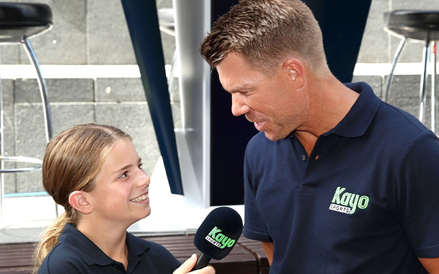 Interviews with cricketers by David Warner's daughters