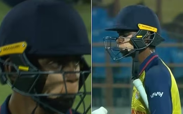 Vijay Hazare Trophy 2023: Baba Indrajith bats with taped mouth after freak injury