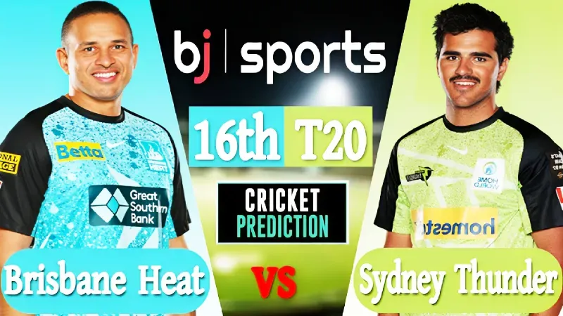 BBL 2023-24 Live | Brisbane Heat vs Sydney Thunder, 16th Match Prediction | BRH vs SYT
