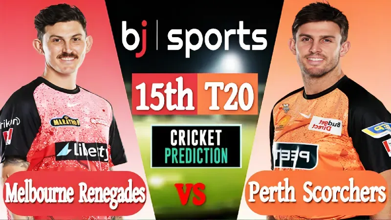 BBL 2023-24 Live | Melbourne Renegades vs Perth Scorchers, Match Prediction | MLR vs PRS 15th Match