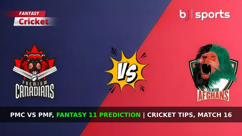 PMC vs PMF Dream11 Prediction, Fantasy Cricket Tips, Playing XI, Pitch Report, & Injury Updates for American Premier League 2023 , Match 16