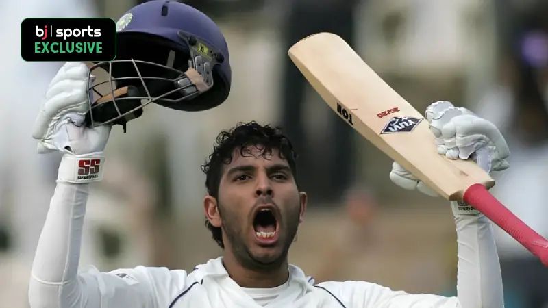 Taking a look at top 3 innings by Yuvraj Singh in Tests