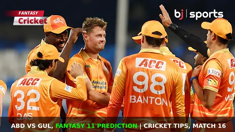 ABD vs GUL Dream11 Prediction, ILT20 Fantasy Cricket Tips, Playing 11, Injury Updates & Pitch Report For Match 16