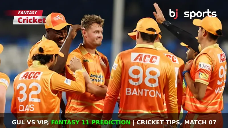 GUL vs VIP Dream11 Prediction, ILT20 Fantasy Cricket Tips, Playing XI, Pitch Report & Injury Updates For Match 7 of ILT20 2024