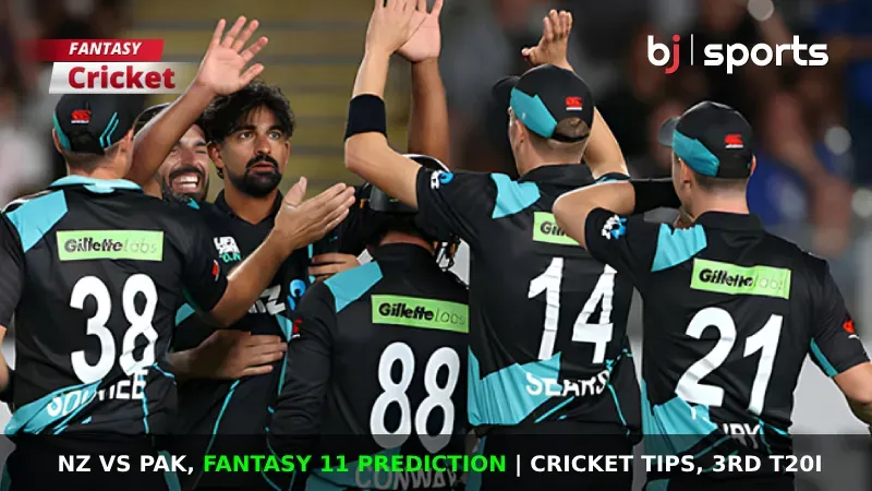 NZ vs PAK Dream11 Prediction, Fantasy Cricket Tips, Playing 11, Injury Updates & Pitch Report For 3rd T20I