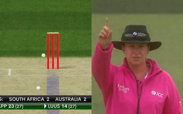 AUS-W vs SA-W: Umpire makes hilarious error before quick correction, leaves players in splits
