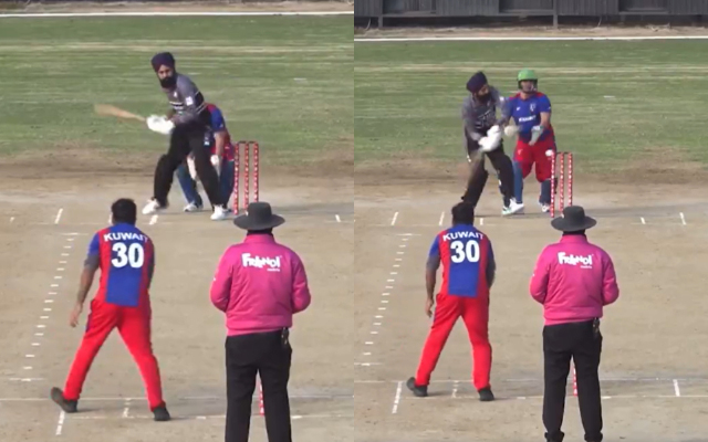 Watch: Fans left perplexed as off-spinner bowls magical delivery to dismiss batter