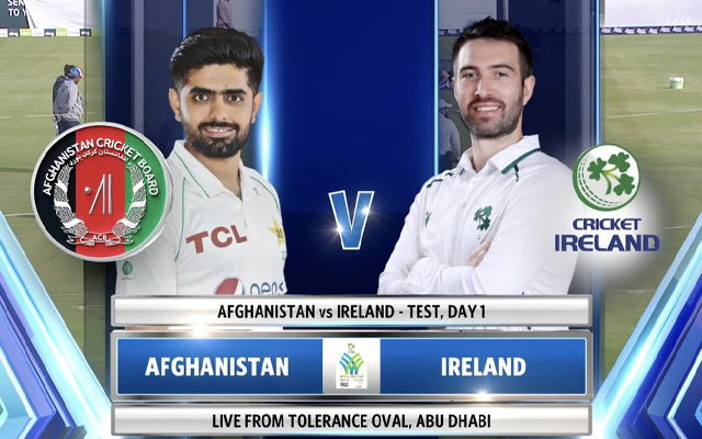 Technical glitch shows Babar Azam's picture during Afghanistan-Ireland Test