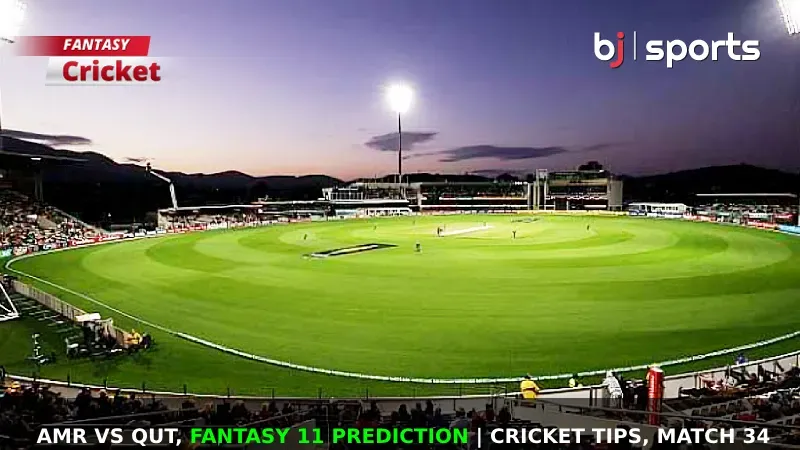 AMR vs QUT Dream11 Prediction, Fantasy Cricket Tips, Playing XI, Pitch Report & Injury Updates For Match 34 of Oman D10 League 2024