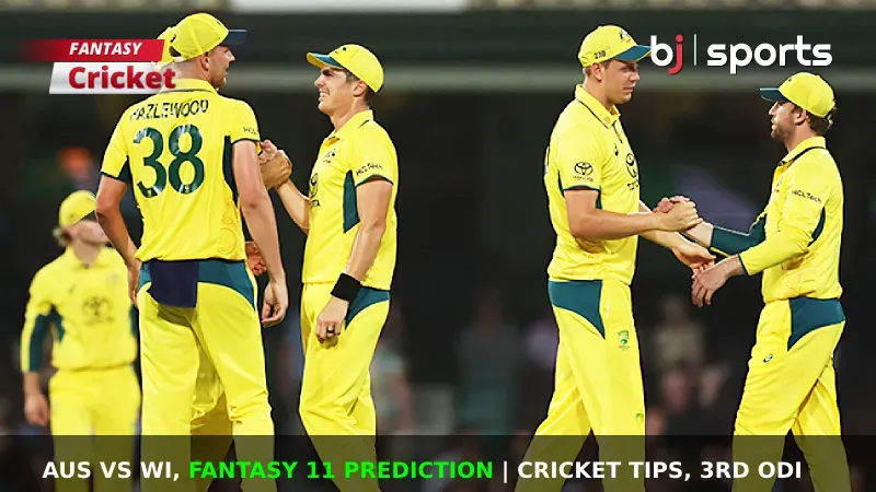 AUS vs WI Dream11 Prediction, Fantasy Cricket Tips, Playing 11, Injury Updates & Pitch Report For 3rd ODI