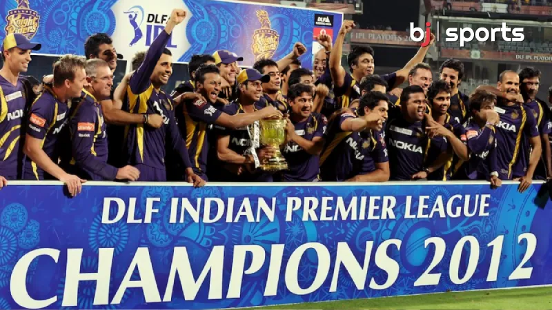 Kolkata Knight Riders Reign Supreme in IPL 2012 A Historic Triumph for the Purple and Gold Brigade!
