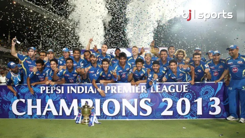 Mumbai Indians Dominate in IPL 2013 Sealing Victory with Blue and Gold Brilliance!