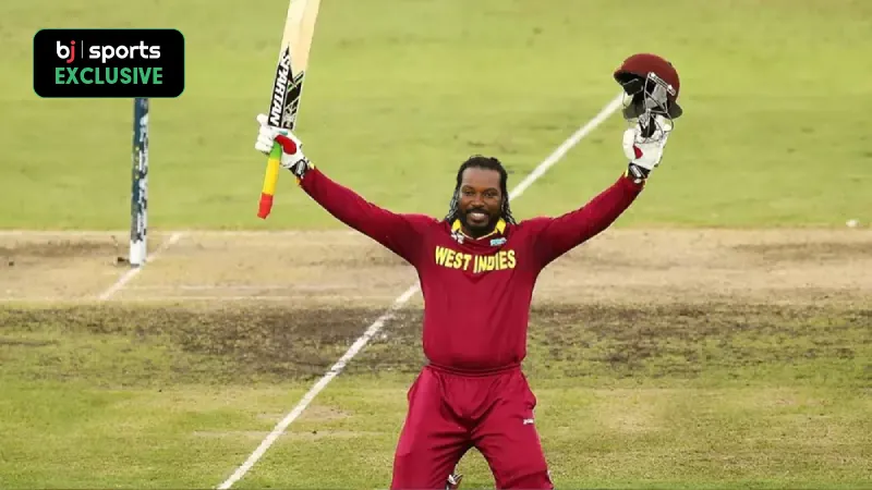 OTD Chris Gayle became the first batter to score a double hundred in ODI World Cup