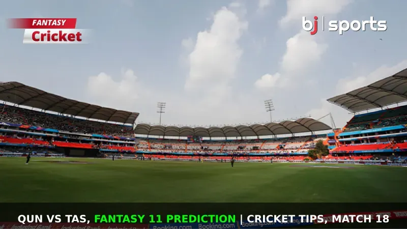 QUN vs TAS Dream11 Prediction, Fantasy Cricket Tips, Playing XI, Pitch Report, & Injury Updates for Marsh Cup 2023-24, Match 18