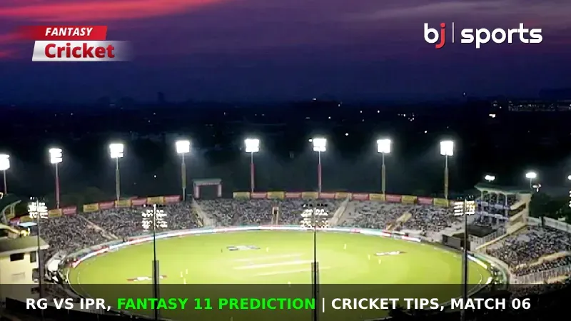 RG vs IPR Dream11 Prediction, Fantasy Cricket Tips, Playing XI, Pitch Report, & Injury Updates for RCA Men’s T10 League 2024, Match 6