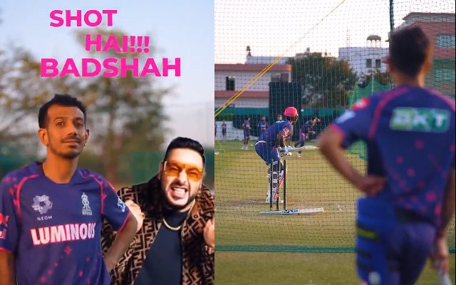 'Shot hai Badshah' - Yuzvendra Chahal plays hype man to Sanju Samson at Rajasthan Royals nets